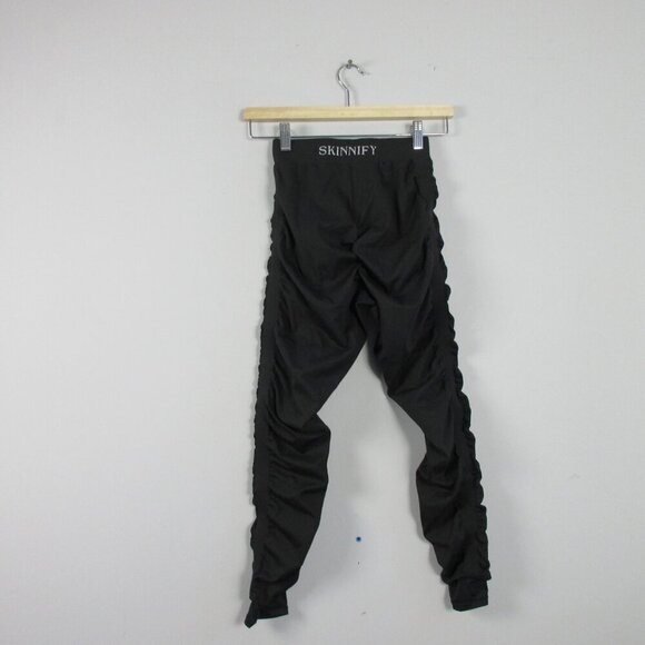 Skinnify Resistance Leggings Women S Black Ruched Stirrup Athletic Gym Yoga 244 - Picture 2 of 11